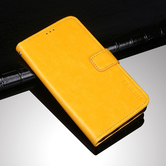 For Umidigi Bison GT idewei Crazy Horse Texture Horizontal Flip Leather Case with Holder & Card Slots & Wallet(Yellow) - More Brand by idewei | Online Shopping UK | buy2fix