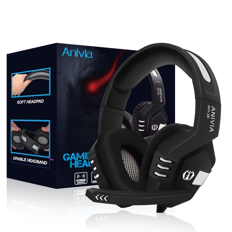 Anivia AH38 3.5mm Wired Gaming Headset with Microphone(Black Silver) - Multimedia Headset by SADES | Online Shopping UK | buy2fix