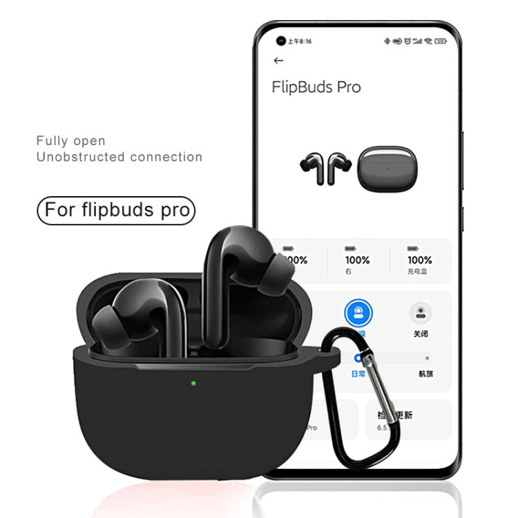 For Xiaomi FlipBuds Pro Full Coverage Liquid Silicone Protective Case(Dark Green) - Xiaomi Earphone Case by buy2fix | Online Shopping UK | buy2fix