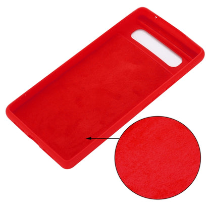 For Google Pixel 6 Pure Color Liquid Silicone Shockproof Full Coverage Case(Red) - Google Cases by buy2fix | Online Shopping UK | buy2fix