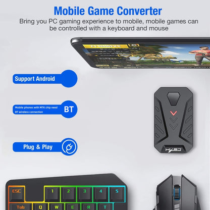 HXSJ P8+V100+A883 Keyboard Mouse Converter + One-handed Keyboard + Programming Gaming Mouse Set - Wired Mice by HXSJ | Online Shopping UK | buy2fix