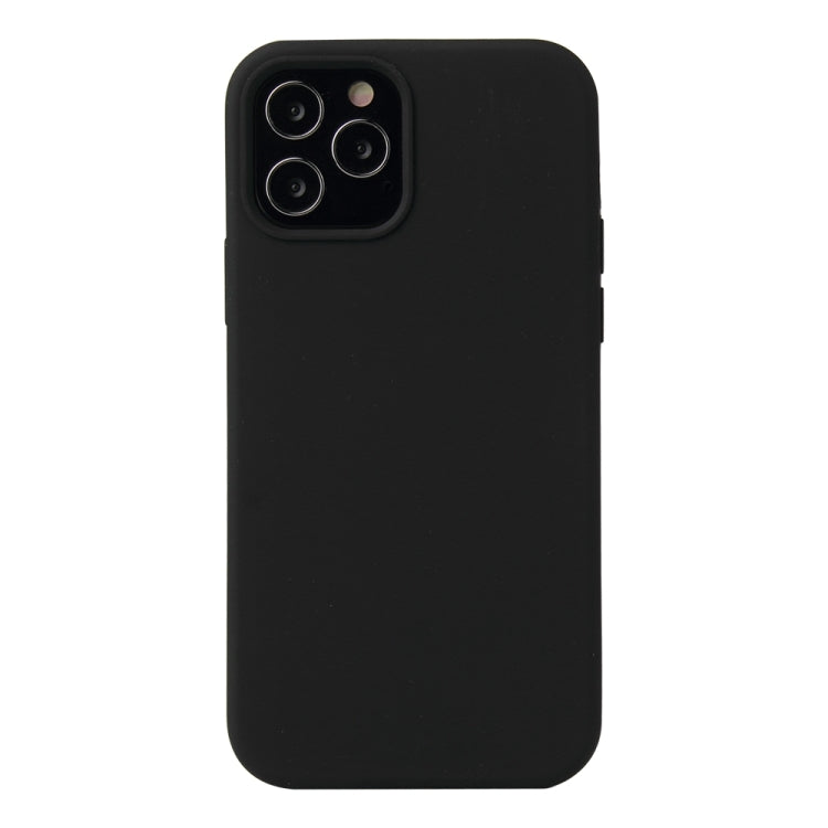 For iPhone 13 mini Solid Color Liquid Silicone Shockproof Protective Case (Black) - iPhone 13 mini Cases by buy2fix | Online Shopping UK | buy2fix