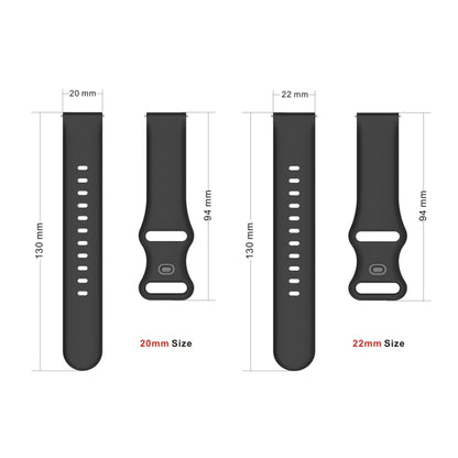 20mm For Amazfit GTS 2e Butterfly Buckle Silicone Watch Band(Mint Green) - Watch Bands by buy2fix | Online Shopping UK | buy2fix