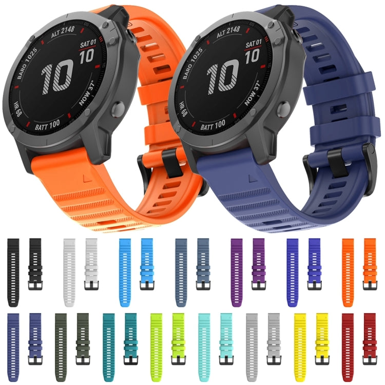 For Garmin Fenix 7X / 6X 26mm Smart Watch Quick Release Silicon Watch Band(Purple) - Watch Bands by buy2fix | Online Shopping UK | buy2fix