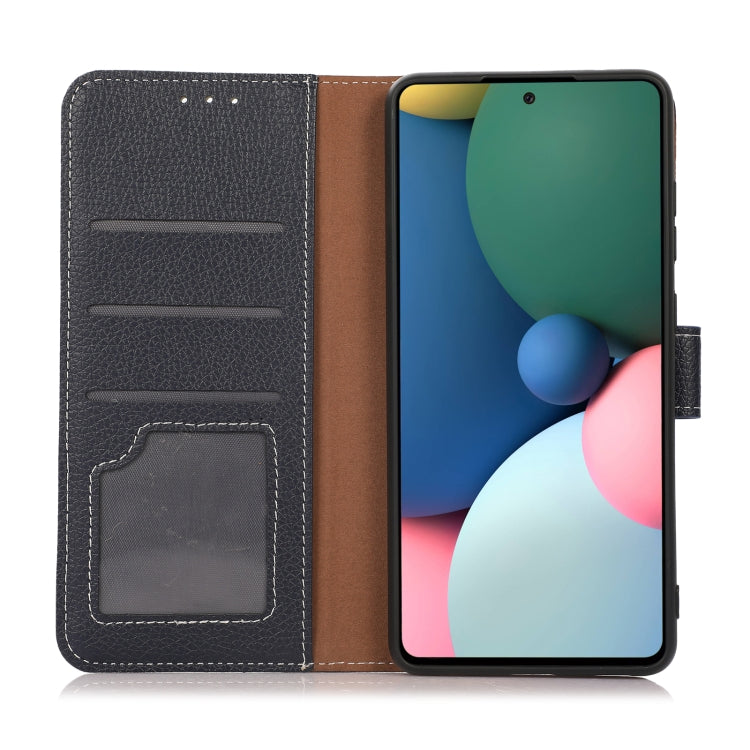 For Nokia G10 Litchi Texture PU + TPU Horizontal Flip Leather Case with Holder & Card Slots & Wallet(Blue) - Nokia Cases by buy2fix | Online Shopping UK | buy2fix