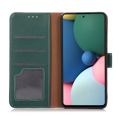 For Nokia G20 Litchi Texture PU + TPU Horizontal Flip Leather Case with Holder & Card Slots & Wallet(Green) - Nokia Cases by buy2fix | Online Shopping UK | buy2fix