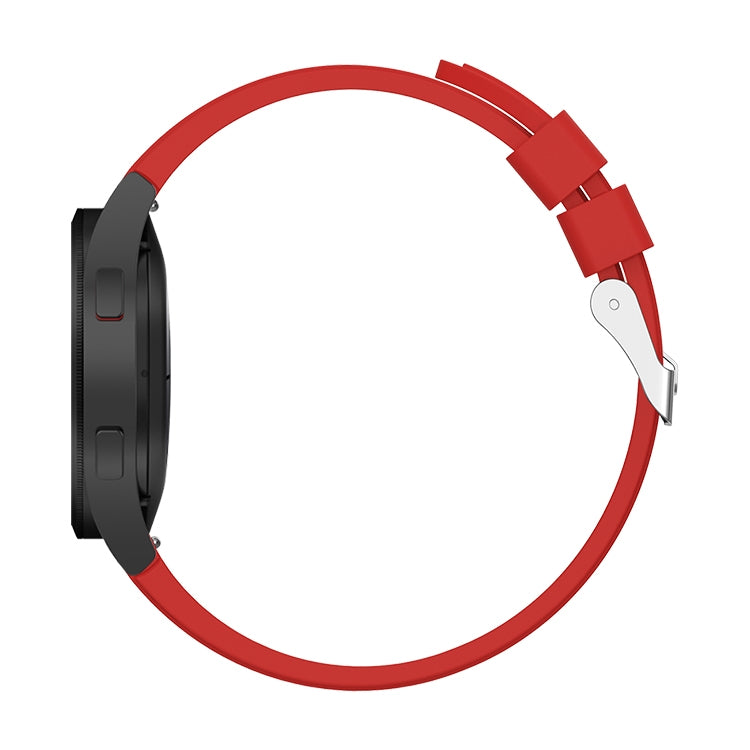 For Samsung Galaxy Watch4 40mm Silicone Watch Band(Red) - Smart Wear by buy2fix | Online Shopping UK | buy2fix