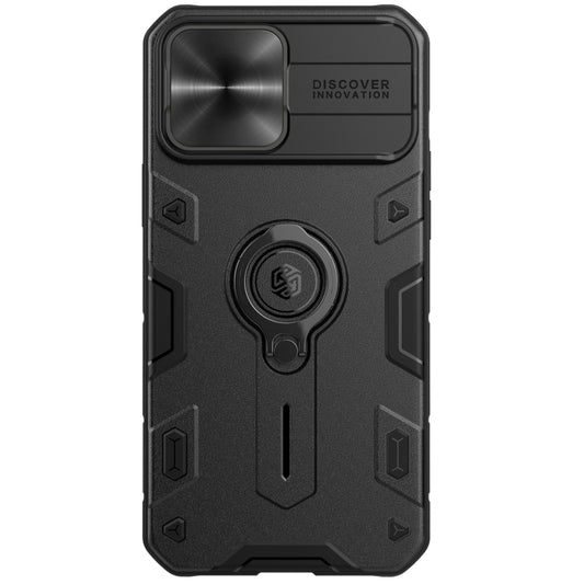 For iPhone 13 Pro NILLKIN Shockproof CamShield Armor Protective Case with Invisible Ring Holder (Black) - iPhone 13 Pro Cases by NILLKIN | Online Shopping UK | buy2fix