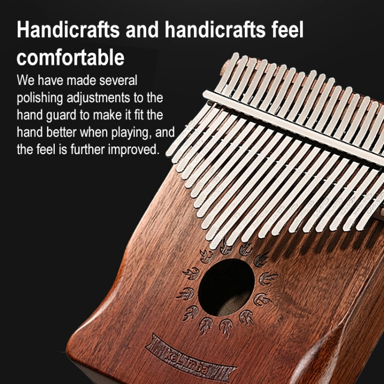 17 Tone Acacia Wood Thumb Piano Kalimba Musical Instruments(Coffee-Sun) - Keyboard Instruments by buy2fix | Online Shopping UK | buy2fix