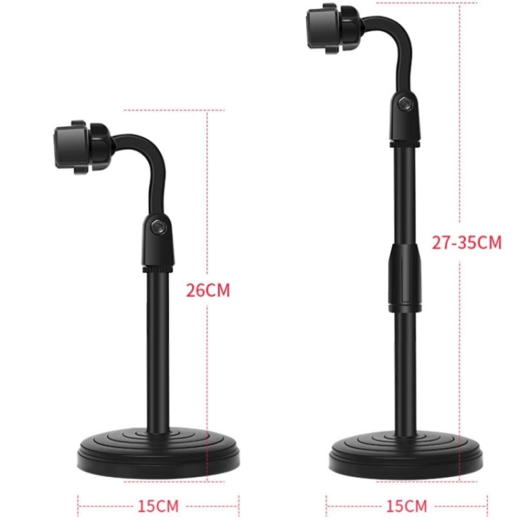 Desktop Stand Mobile Phone Tablet Live Broadcast Stand Telescopic Disc Stand(White) - Consumer Electronics by buy2fix | Online Shopping UK | buy2fix