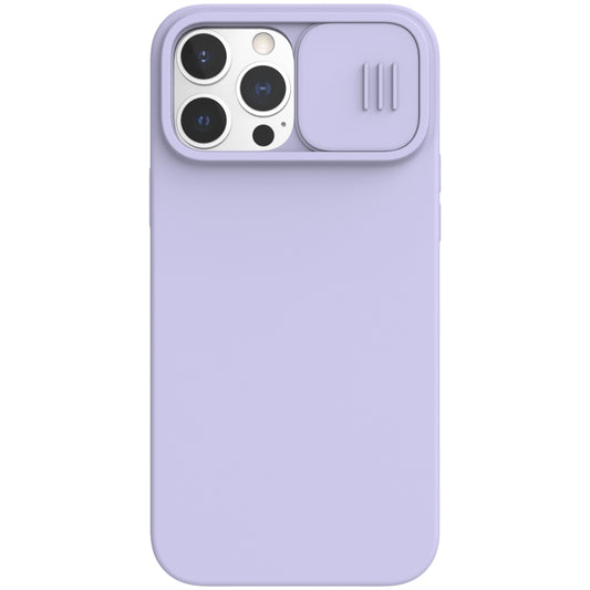 For iPhone 13 Pro NILLKIN CamShield MagSafe Magnetic Liquid Silicone + PC Full Coverage Case (Purple) - iPhone 13 Pro Cases by NILLKIN | Online Shopping UK | buy2fix