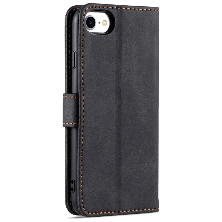 For iPhone SE 2022 / SE 2020 / 8 / 7 AZNS Dream II Skin Feel PU+TPU Horizontal Flip Leather Case with Holder & Card Slots & Wallet(Black) - iPhone SE 2022 / 2020 / 8 / 7 Cases by AZNS | Online Shopping UK | buy2fix