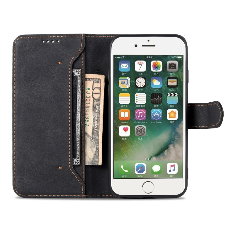 For iPhone SE 2022 / SE 2020 / 8 / 7 AZNS Dream II Skin Feel PU+TPU Horizontal Flip Leather Case with Holder & Card Slots & Wallet(Black) - iPhone SE 2022 / 2020 / 8 / 7 Cases by AZNS | Online Shopping UK | buy2fix