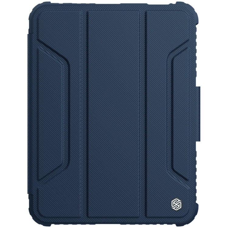 For iPad mini 6 NILLKIN Bumper Pro Horizontal Flip Tablet Case with Pen Slot & Holder & Sleep / Wake-up Function(Blue) - iPad mini 6 Cases by NILLKIN | Online Shopping UK | buy2fix