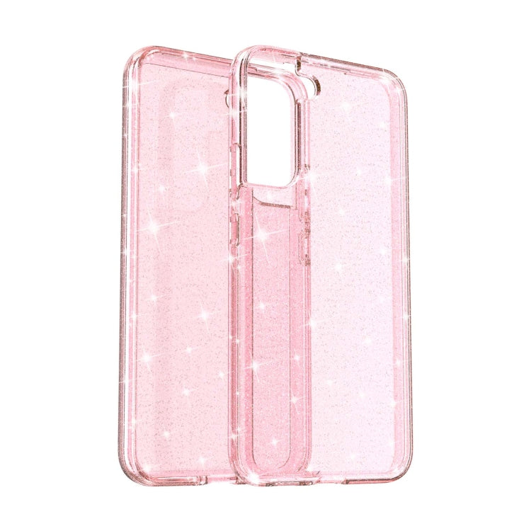 For Samsung Galaxy S22 5G Shockproof Terminator Style Glitter Powder Protective Phone Case(Pink) - Samsung Accessories by buy2fix | Online Shopping UK | buy2fix