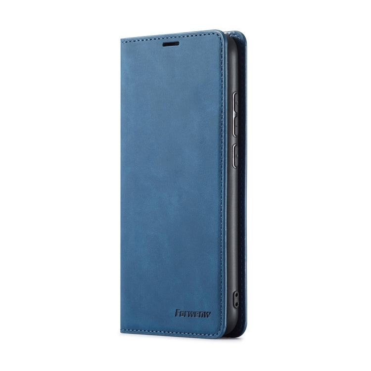 For Xiaomi Redmi Note 7 Pro Forwenw Dream Series Oil Edge Strong Magnetism Horizontal Flip Leather Case with Holder & Card Slots & Wallet & Photo Frame(Blue) - Xiaomi Cases by Forwenw | Online Shopping UK | buy2fix