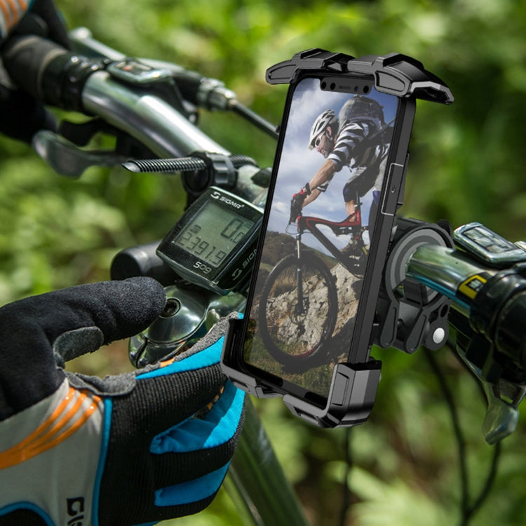 Motorcycle / Bicycle Outdoor Mobile Phone Riding Holder(Black) - In Car by buy2fix | Online Shopping UK | buy2fix