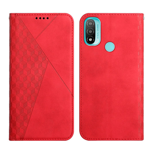 For Motorola Moto E20 / E30 / E40 Skin Feel Magnetic Leather Phone Case(Red) - Motorola Cases by buy2fix | Online Shopping UK | buy2fix