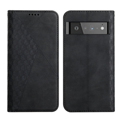 For Google Pixel 6 Pro Skin Feel Magnetic Leather Phone Case(Black) - Google Cases by buy2fix | Online Shopping UK | buy2fix