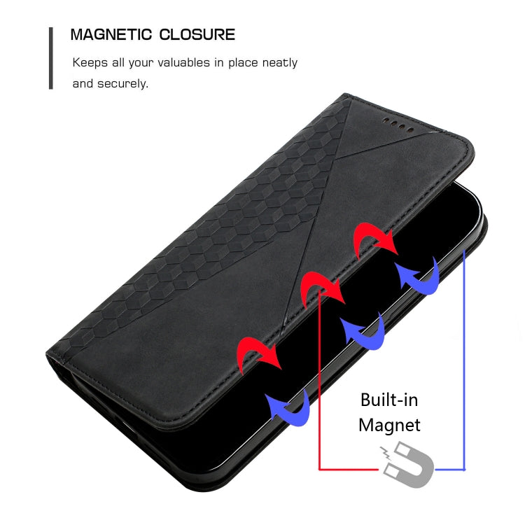 For Google Pixel 6 Pro Skin Feel Magnetic Leather Phone Case(Black) - Google Cases by buy2fix | Online Shopping UK | buy2fix