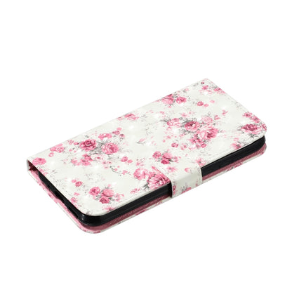 For Samsung Galaxy S22 5G 3D Pattern Horizontal Flip PU Leather Phone Case(Rose Flower) - Galaxy S22 5G Cases by buy2fix | Online Shopping UK | buy2fix