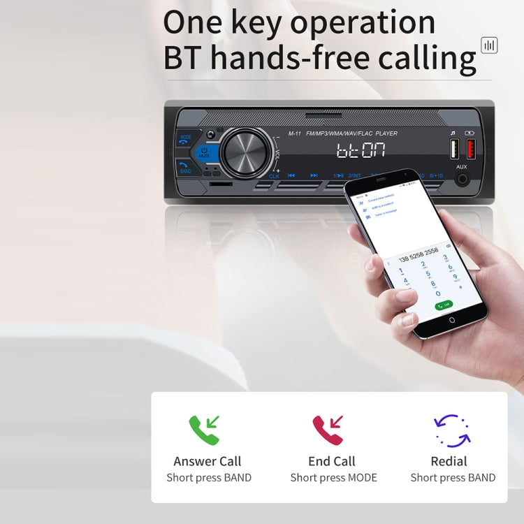M11 Car Bluetooth MP3 Player Support Mobile Phone Interconnection / FM / TF Card - In Car by buy2fix | Online Shopping UK | buy2fix