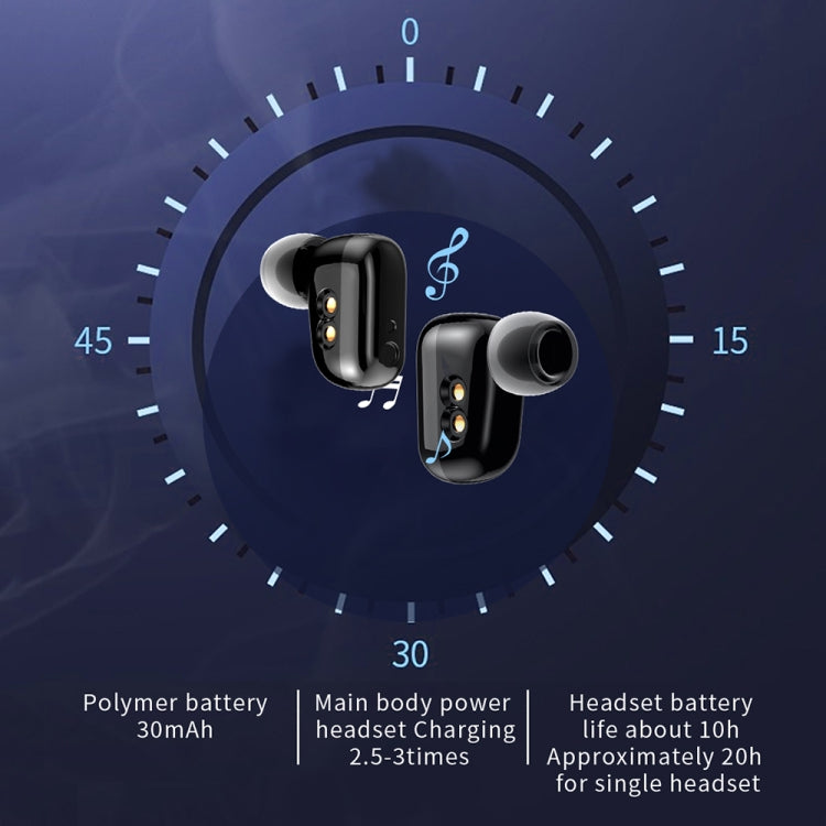 X8 1.69 inch IPS Screen Smart Watch TWS Earbuds, Support Bluetooth Call(Black) - Smart Wear by buy2fix | Online Shopping UK | buy2fix