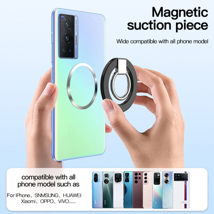 wlons Magnetic 360 Degree Rotatable Mobile Phone Ring Holder(Black) - Ring Holder by wlons | Online Shopping UK | buy2fix