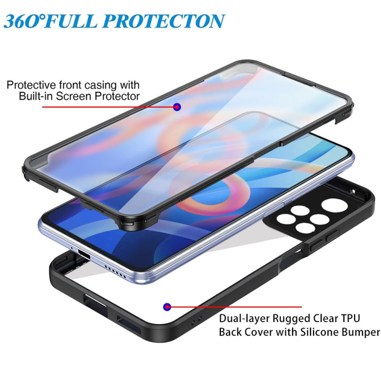 For Xiaomi Redmi Note 11 Acrylic + TPU 360 Degrees Full Coverage Phone Case(Black) - Xiaomi Cases by buy2fix | Online Shopping UK | buy2fix