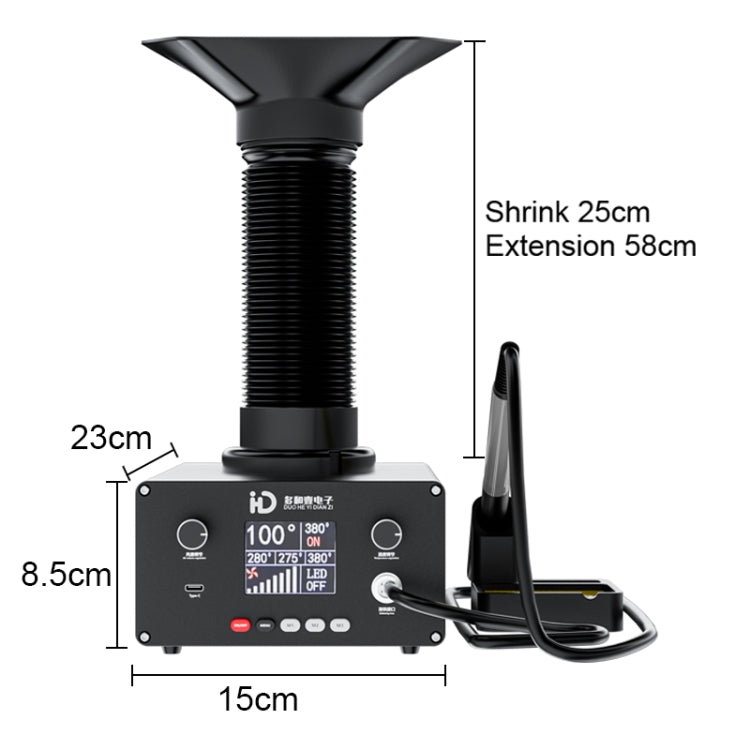 TBK D201 Constant Temperature Soldering Iron Welder Station With Smoke Filter(EU Plug) - Home & Garden by TBK | Online Shopping UK | buy2fix