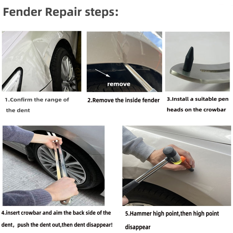 N2 72 in 1 Car Paintless Dent Removal Fender Damage Repair Puller Lifter, Plug Type:US Plug - In Car by buy2fix | Online Shopping UK | buy2fix