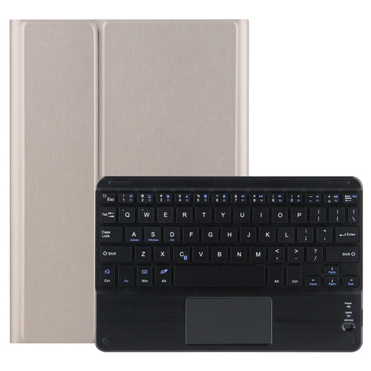 For Lenovo Tab M10 HD Gen 2 Touchpad Bluetooth Keyboard Leather Tablet Case(Gold) - Lenovo Keyboard by buy2fix | Online Shopping UK | buy2fix