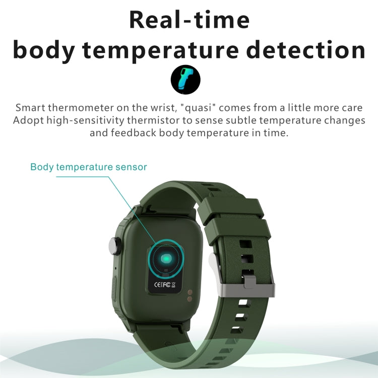 Q25 1.7 inch TFT HD Screen Smart Watch, Support Bluetooth Calling/Blood Pressure Monitoring(Blue) - Smart Wear by buy2fix | Online Shopping UK | buy2fix