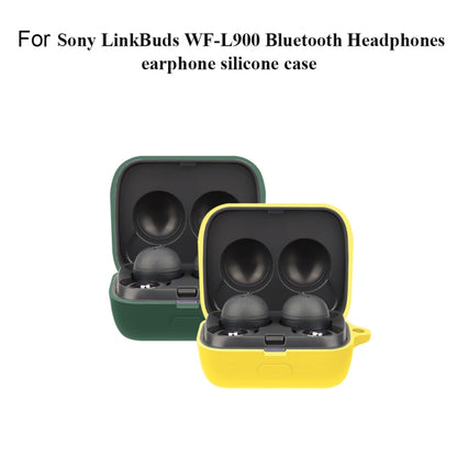 Bluetooth Earphone Silicone Protective Case For Sony LinkBuds WF-L900-2(Dark Green) - Sony Earphone Case by buy2fix | Online Shopping UK | buy2fix