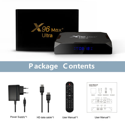X96 Max+ Ultra 4GB+64GB Amlogic S905X4 8K Smart TV BOX Android 11.0 Media Player, Plug Type:AU Plug - Consumer Electronics by buy2fix | Online Shopping UK | buy2fix