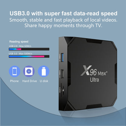 X96 Max+ Ultra 4GB+64GB Amlogic S905X4 8K Smart TV BOX Android 11.0 Media Player, Plug Type:AU Plug - Consumer Electronics by buy2fix | Online Shopping UK | buy2fix