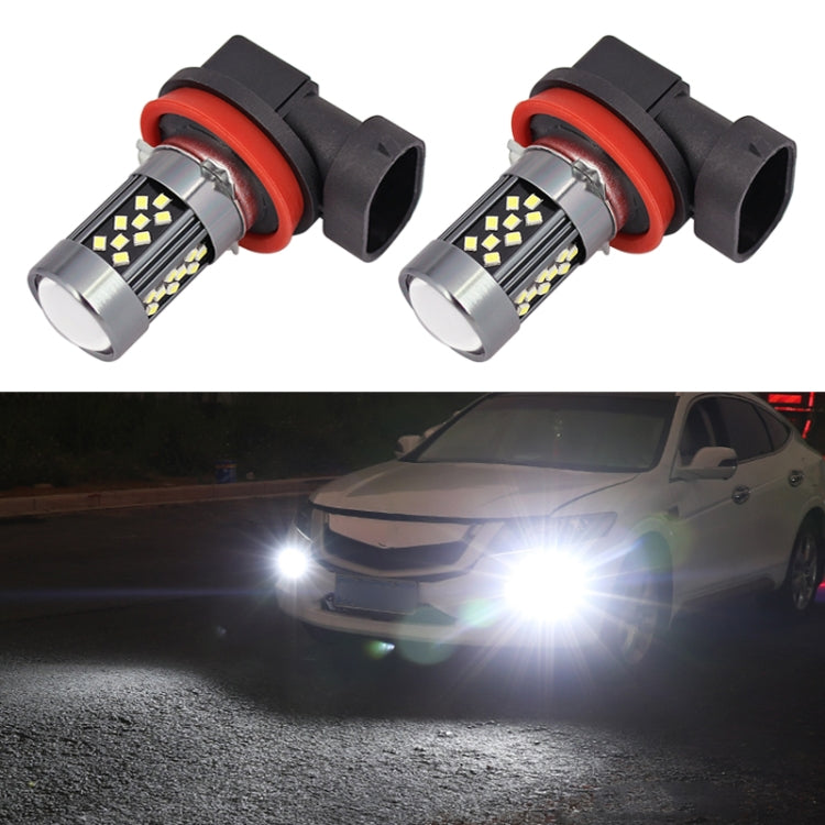 1 Pair H11 12V 7W Continuous Car LED Fog Light(White Light) - In Car by buy2fix | Online Shopping UK | buy2fix