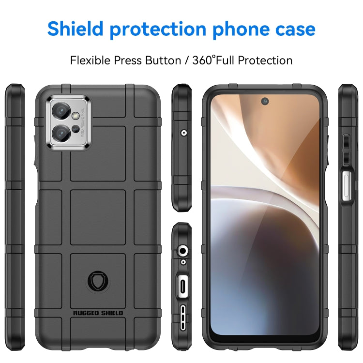 Motorola Moto G32 Full Coverage Shockproof TPU Phone Case(Black) - Mobile Accessories by buy2fix | Online Shopping UK | buy2fix