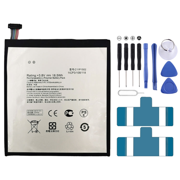 C11P1502 4890mAh For ASUS ZenPad 10 Z300CG Li-Polymer Battery Replacement - Others by buy2fix | Online Shopping UK | buy2fix