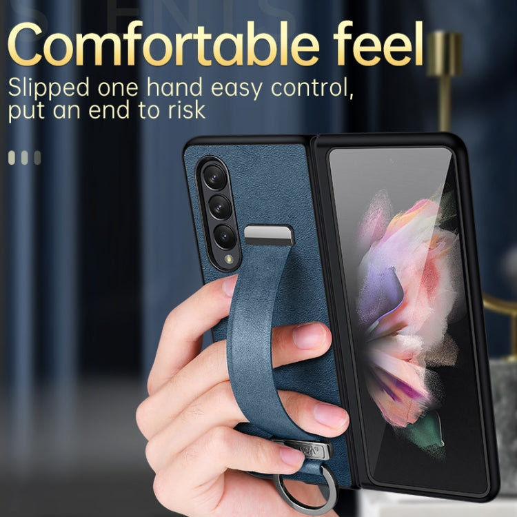 For Samsung Galaxy Z Fold4 SULADA Cool Series PC + Leather Texture Skin Feel Shockproof Phone Case(Black) - Galaxy Z Fold4 5G Cases by SULADA | Online Shopping UK | buy2fix