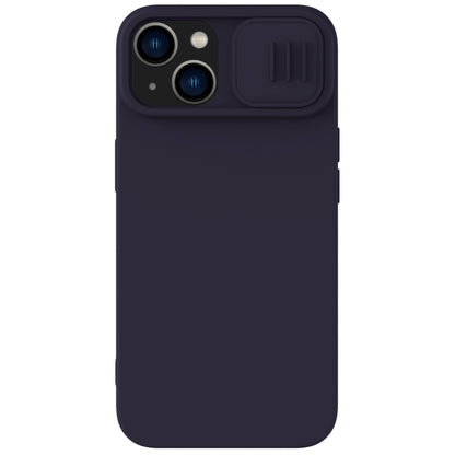 For iPhone 14 Plus NILLKIN CamShield Liquid Silicone Phone Case (Deep Purple) - iPhone 14 Plus Cases by NILLKIN | Online Shopping UK | buy2fix