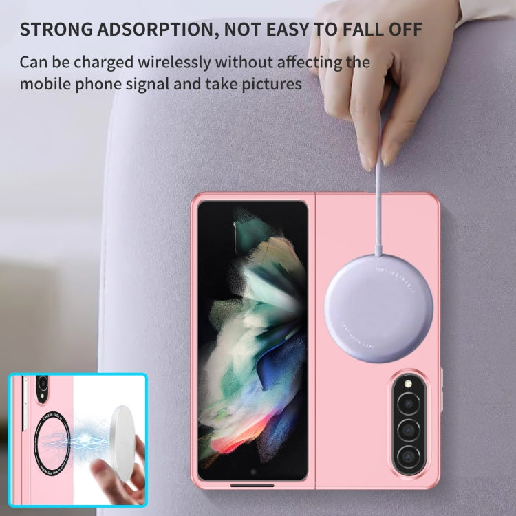 For Samsung Galaxy Z Fold4 Magsafe Magnetic Folding PC Phone Case(Pink) - Galaxy Z Fold4 5G Cases by buy2fix | Online Shopping UK | buy2fix