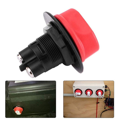 100A 8AWG Car Yacht Battery Selector Isolator Disconnect Rotary Switch Cut With Power Cord - In Car by buy2fix | Online Shopping UK | buy2fix