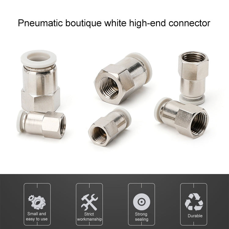 PCF12-02 LAIZE Female Thread Straight Pneumatic Quick Fitting Connector -  by LAIZE | Online Shopping UK | buy2fix