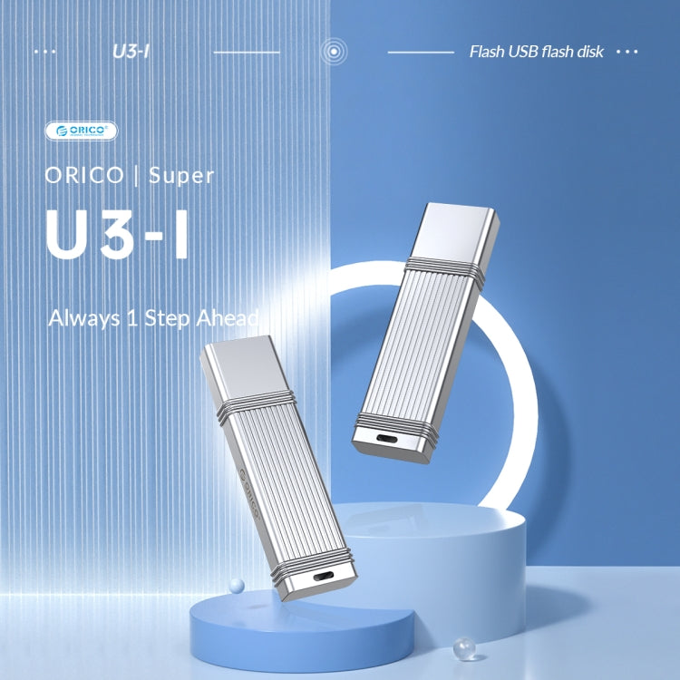 ORICO 128GB USB-A USB3.2 Gen1 USB Flash Drive, Read 260MB/s, Write 50MB/s (Silver) - USB Flash Drives by ORICO | Online Shopping UK | buy2fix