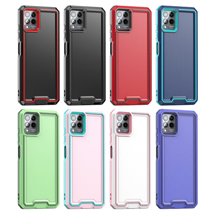 For T-Mobile Revvl 6 Pro 5G Armour Two-color TPU + PC Phone Case(White+Pink) - More Brand by buy2fix | Online Shopping UK | buy2fix