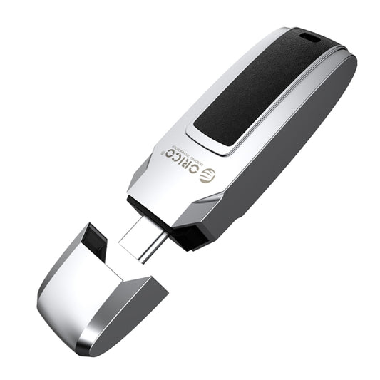 ORICO USB Flash Drive, Read: 260MB/s, Write: 70MB/s, Memory:128GB, Port:Type-C(Silver) - USB Flash Drives by ORICO | Online Shopping UK | buy2fix