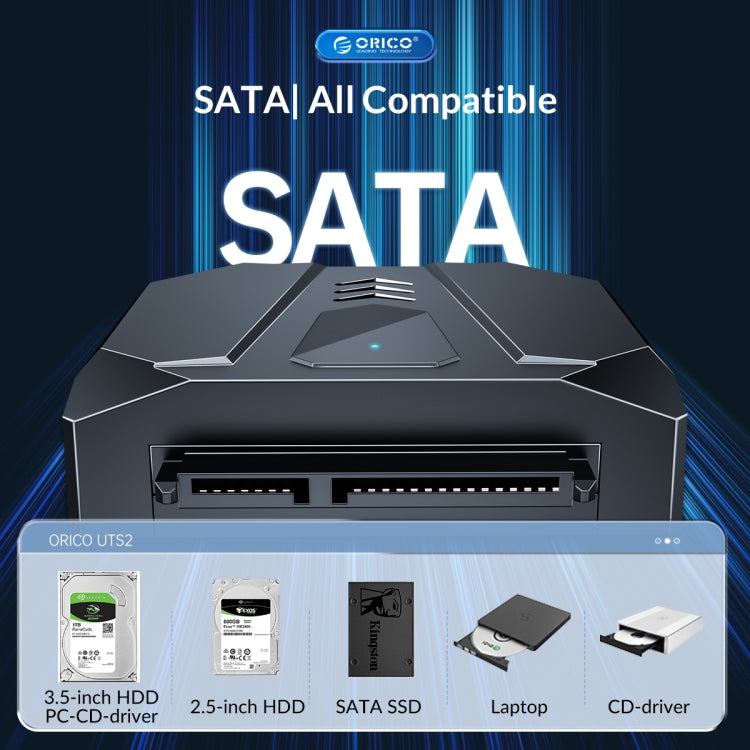 ORICO UTS2 USB 2.0 2.5-inch SATA HDD Adapter, Cable Length:0.5m - USB to IDE / SATA by ORICO | Online Shopping UK | buy2fix