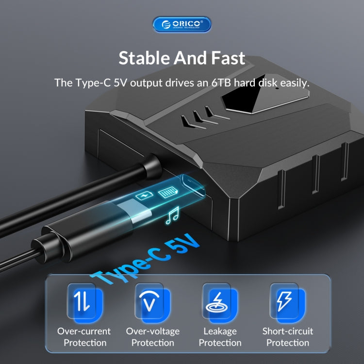 ORICO UTS2 USB 3.0 2.5-inch SATA HDD Adapter, Cable Length:0.3m - USB to IDE / SATA by ORICO | Online Shopping UK | buy2fix