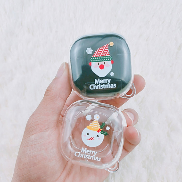 For Samsung Galaxy Buds Live Christmas Transparent TPU Earphone Case(Elk) - Samsung Earphone Case by buy2fix | Online Shopping UK | buy2fix